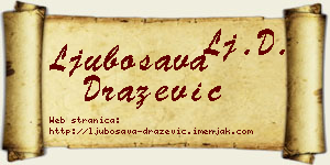 Ljubosava Dražević vizit kartica